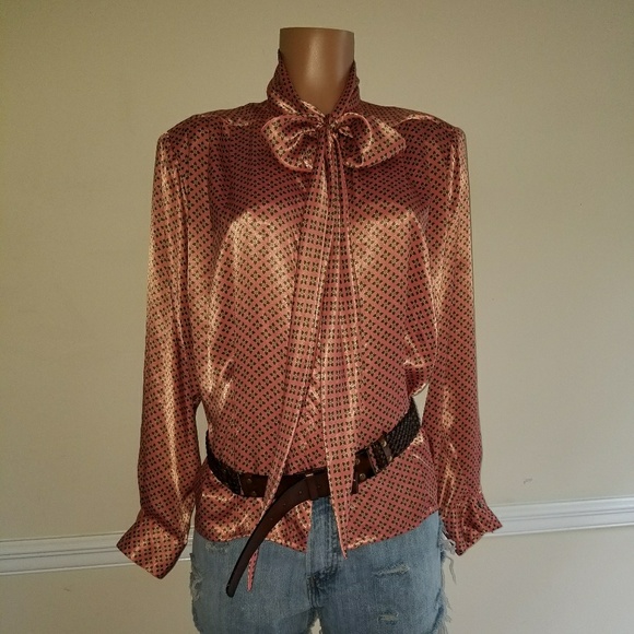 Vintage Tops - Vintage Bow Blouse